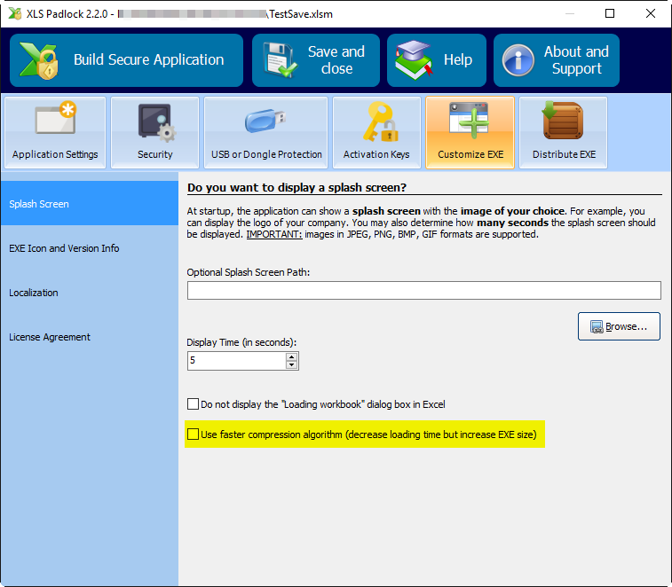 Loading time of workbook - XLS Padlock - G.D.G. Software Forum